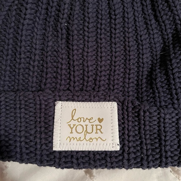 Love Your Melon Cuffed Blue Beanie - Picture 3 of 6